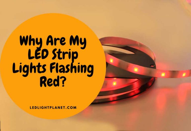 6 Reasons Why LED Strip Lights Flash Red & What To Do – Ledlightplanet